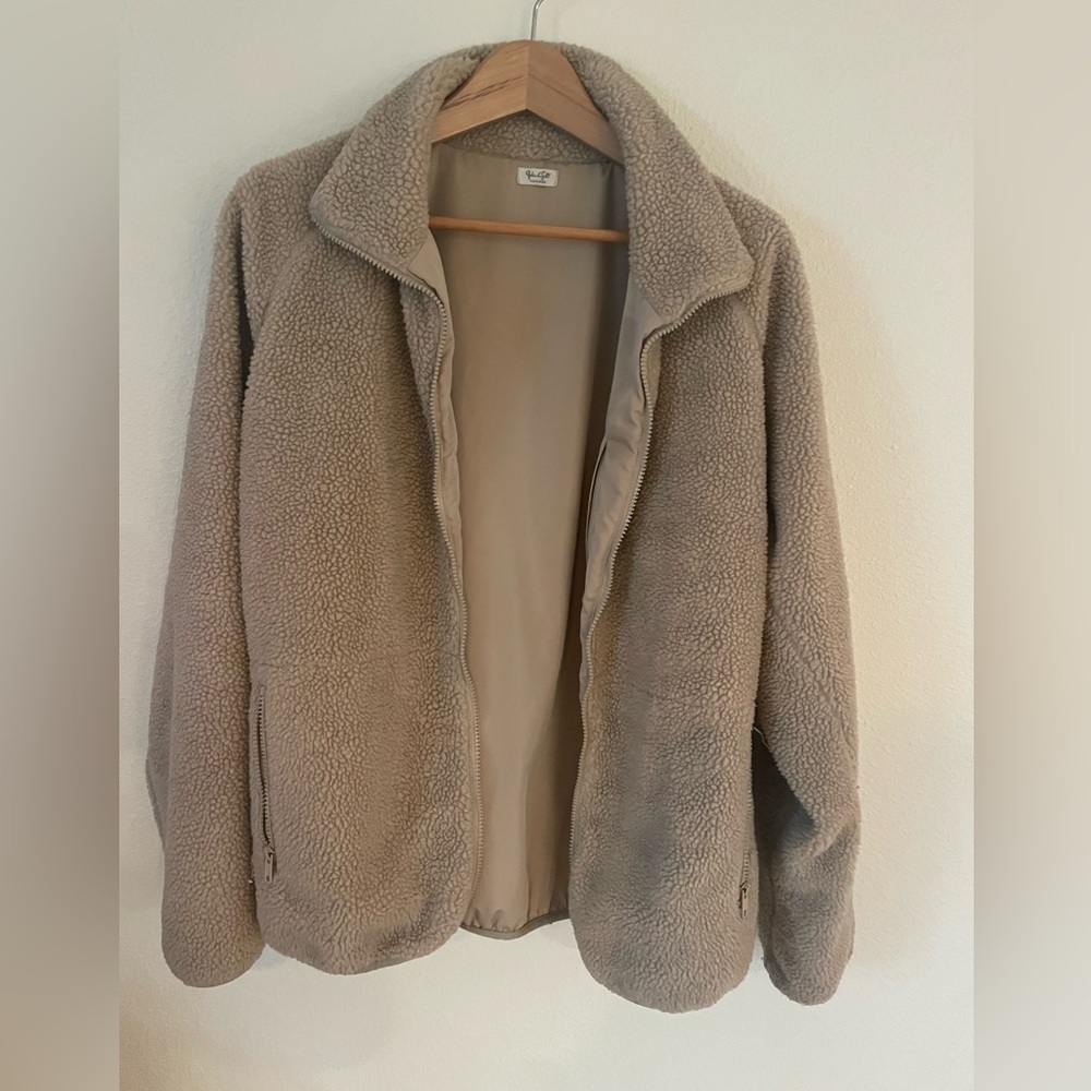 Tan oversized jacket